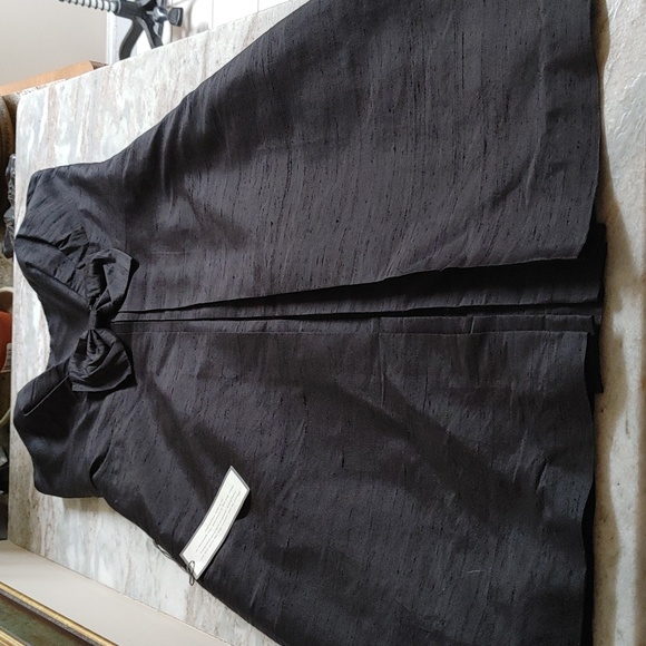 NWT'S Ann Taylor Black Tie Event Short Dupioni Silk Dress XS/S - Picture 14 of 16